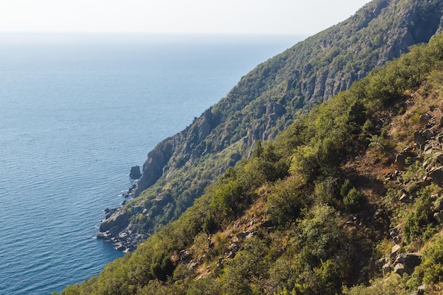 Vista desde la ladera de Ayu Dag en Crimea