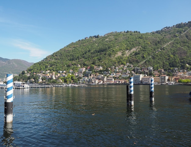 Vista del lago de Como