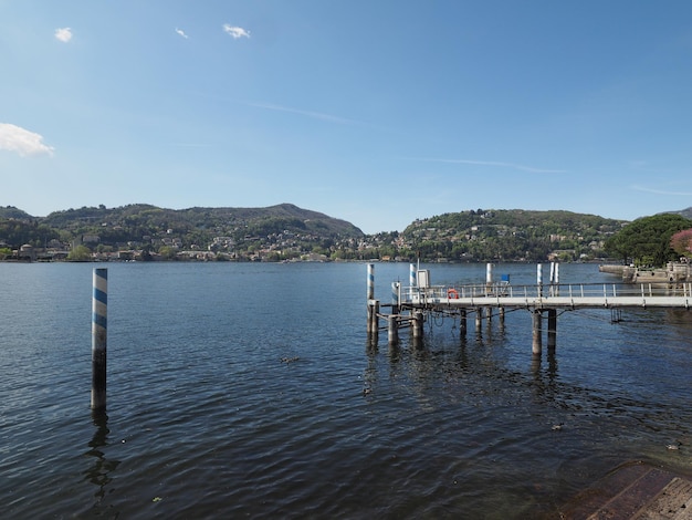 Vista del lago de Como