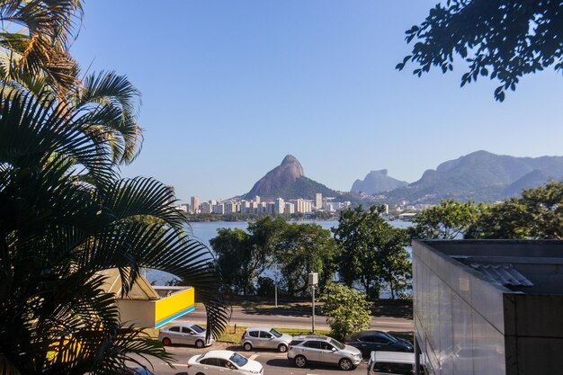 Vista de la laguna Rodrigo de Freitas en Río de Janeiro