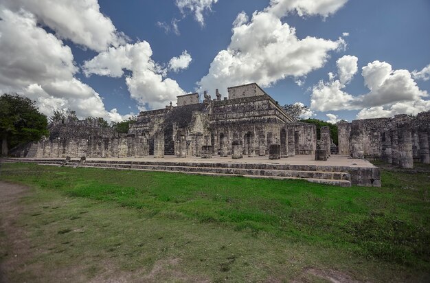 Vista lateral del Templo de los Guerreros # 3