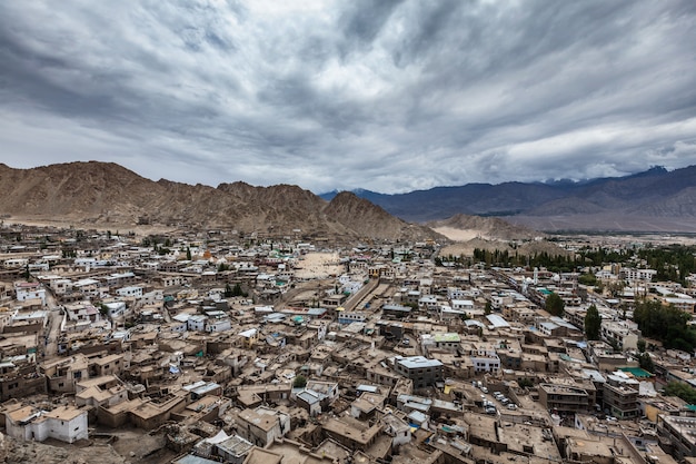 Vista de Leh. Ladakh, India