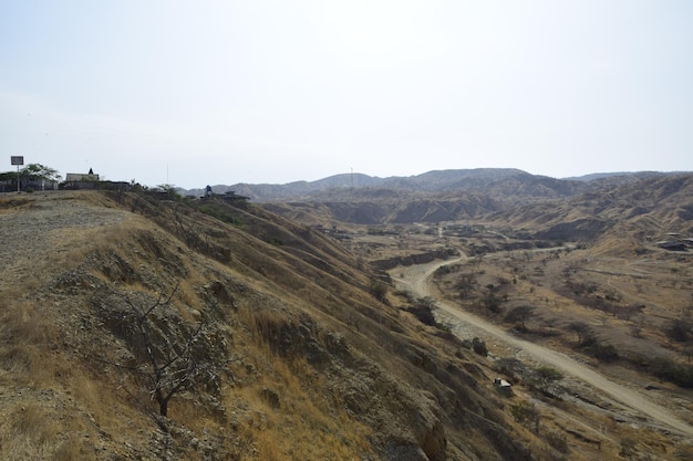 Vista de Máncora desde una colina alta Perú