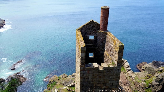 Foto vista del mar desde un ángulo alto