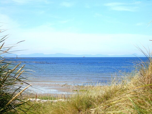 Vista del mar en calma