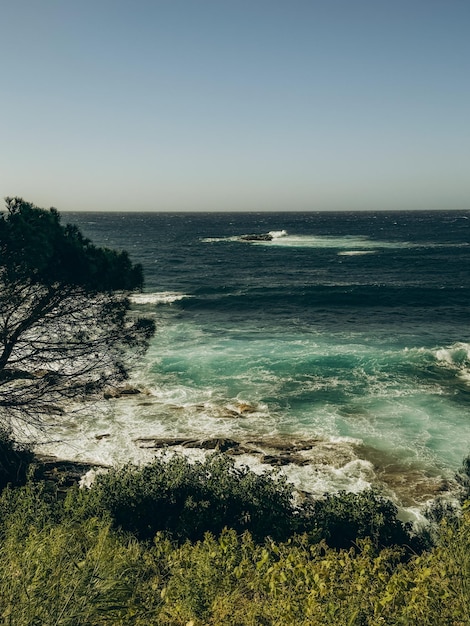 vista del mar Córcega Francia