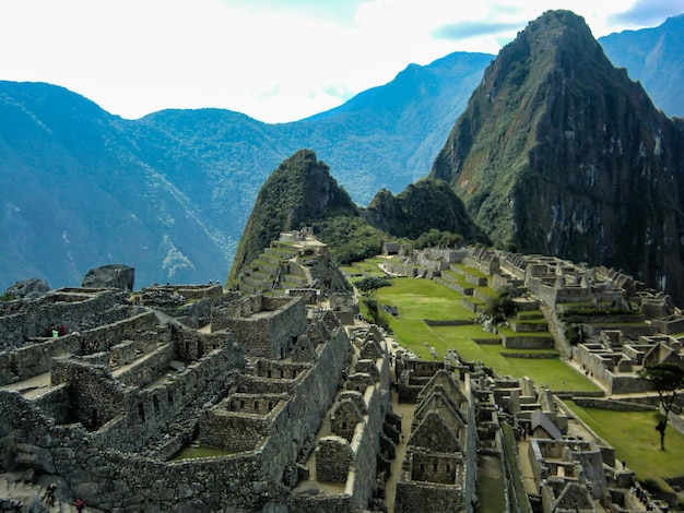 Vista de la montaña Huayna Picchu en Cusco Perú