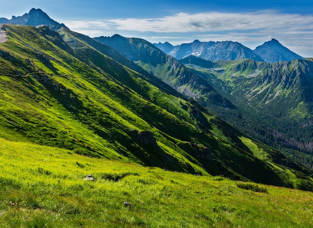 Vista de la montaña Tatra (Polonia) desde la gama Kasprowy Wierch.