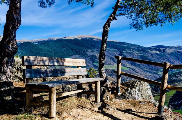 Vista desde la montaña del valle de ribes de freser comarca de ripolles catalunya