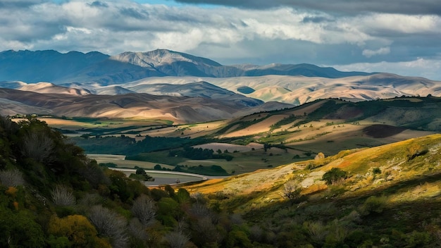 Vista de las montañas paisaje huesca