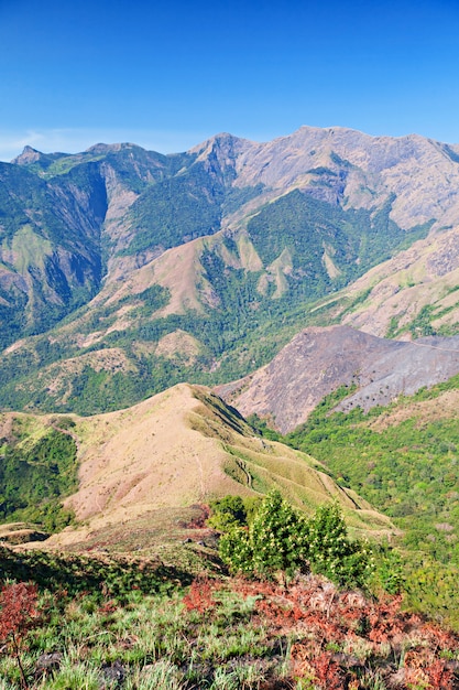 Vista desde Munnar a Tamil Nadu, India