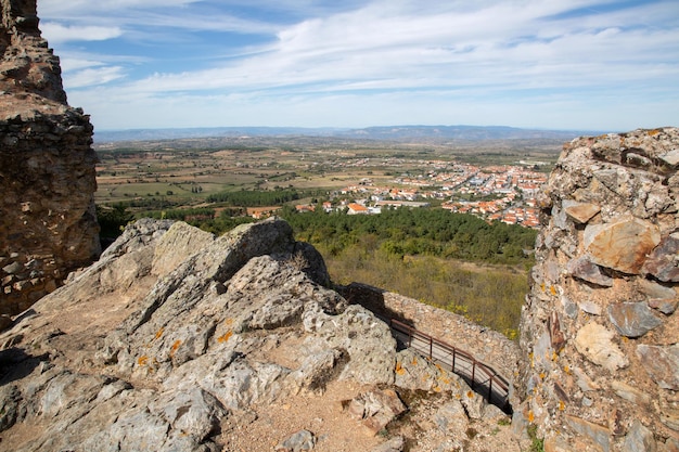 Vista desde las murallas del castillo Castelo Rodrigo