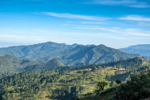 Vista natural de la cordillera escénica