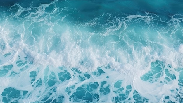 Vista natural do fundo da textura das belas ondas do oceano a partir do hd superior