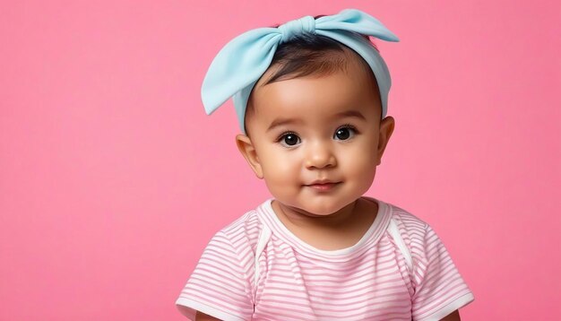 Foto vista de un niño pequeño y lindo