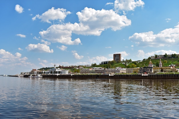 Vista de Nizhny Novgorod desde el río