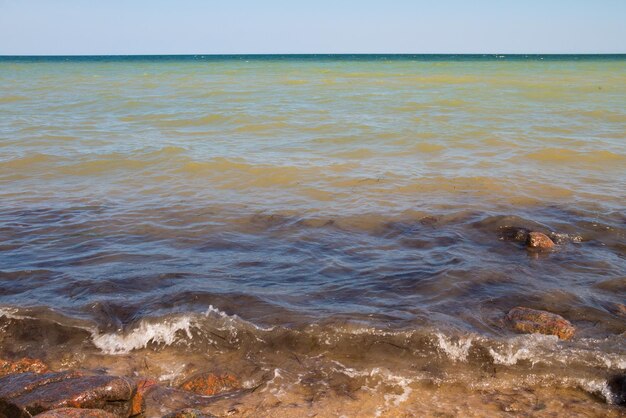 Vista no mar de Azov