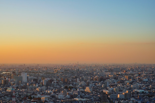 Vista de noche de Tokio