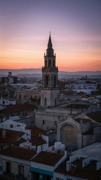 Vista nocturna de albarracín