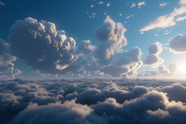 Una vista de las nubes desde arriba