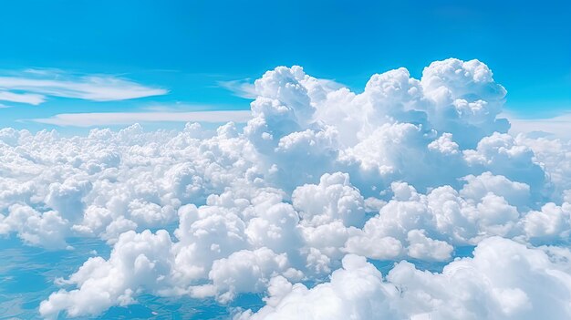 Una vista de las nubes desde una ventana de un avión