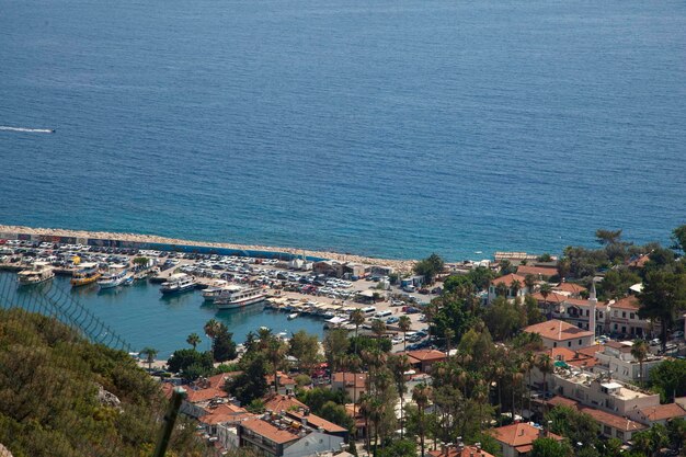 vista del país portuario, kas. antalya.