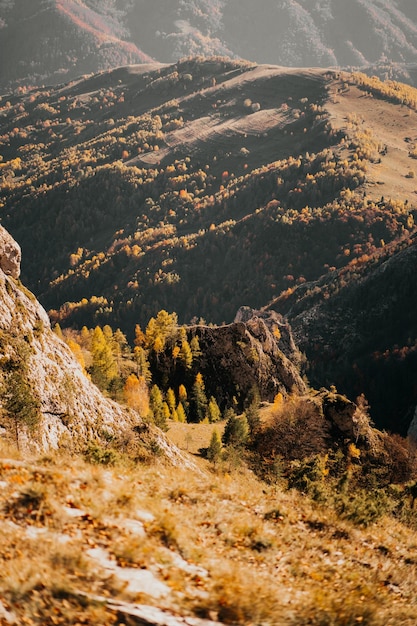 Foto vista del paisaje en ángulo alto