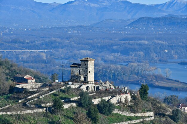 Vista del paisaje de la ciudad de la provincia de Frosinone en Lazio en Italia