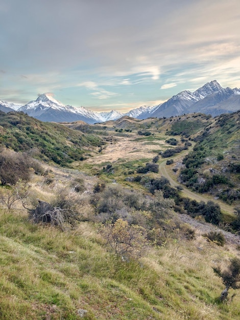 Vista del paisaje contra el cielo