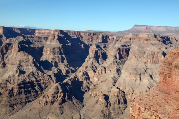 Foto vista del paisaje en el parque nacional del gran cañón en estados unidos