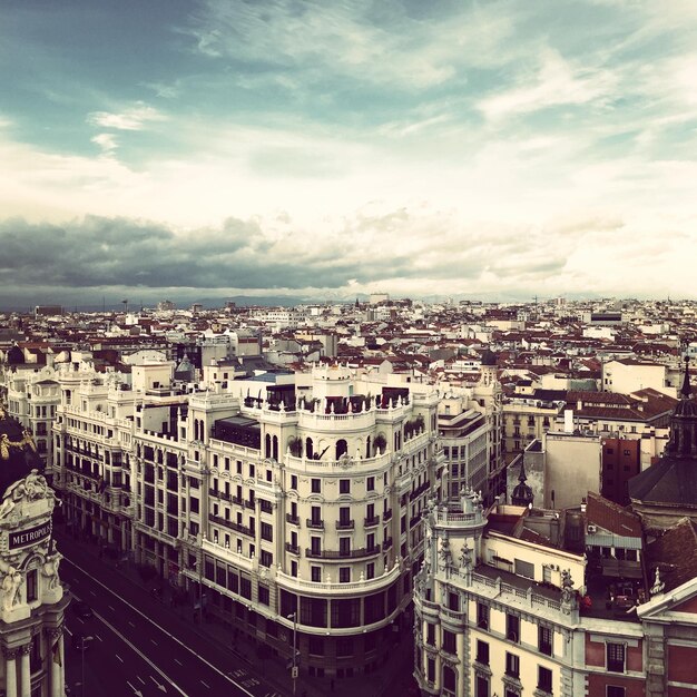 Vista del paisaje urbano desde el circulo de bellas artes