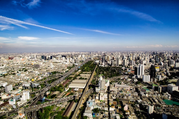 Vista de pájaro de Bangkok