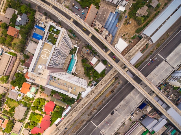 Vista de pájaro de Bangkok