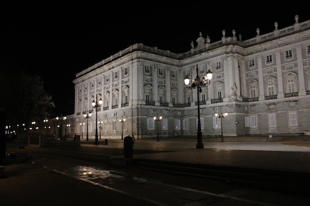 La vista del Palacio Real de Madrid Palacio Real de Madrid Madrid España