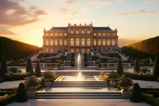 una vista del Palacio de Versalles