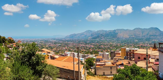 Vista de Palermo desde la ciudad de Monreale