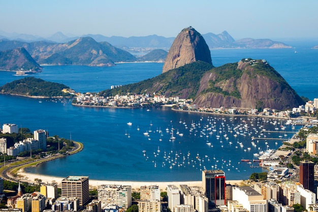 Vista desde el Pan de Azúcar en Río de Janeiro.