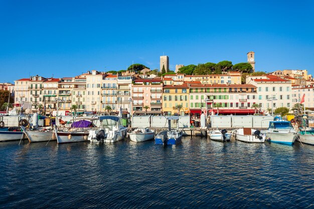 Foto vista panorámica aérea de cannes francia