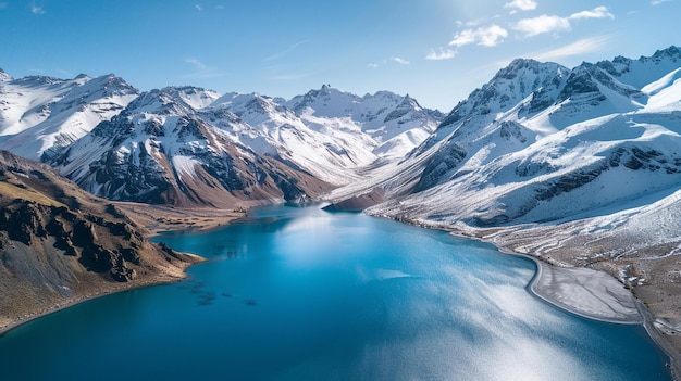 Vista panorâmica aérea das Montanhas Nevadas