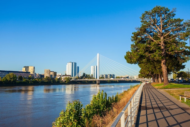 Vista panorámica aérea de Nantes Francia