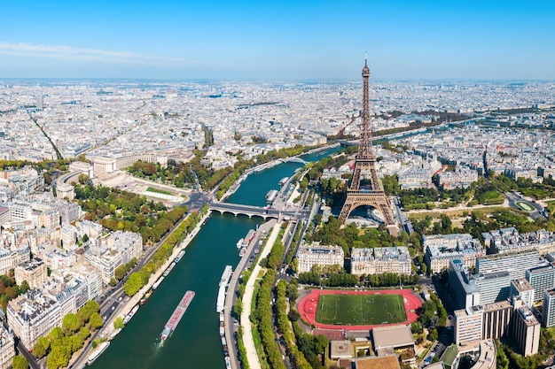 Vista panorámica aérea de París Francia