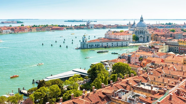 Vista panorámica aérea de Venecia Italia