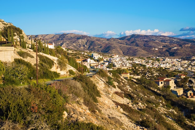 Vista panorámica de la aldea de Chipre