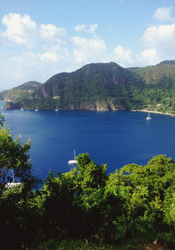 Foto vista panorámica de la bahía contra el cielo