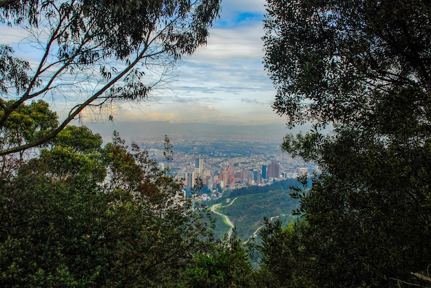 Foto vista panorámica bogota colombia