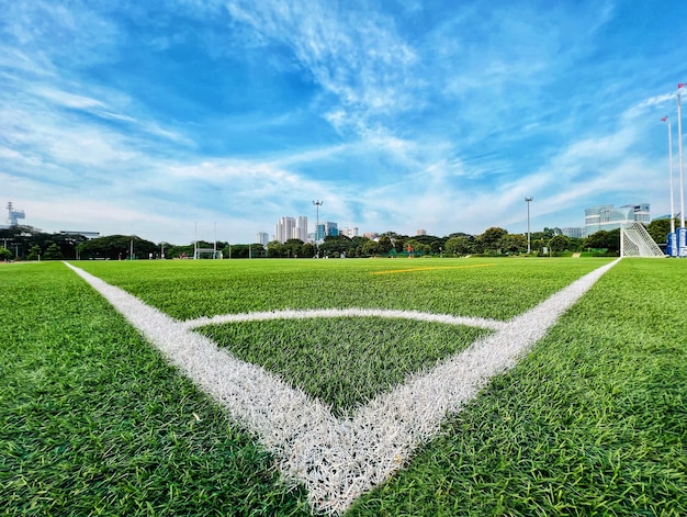 Foto vista panorámica de un campo agrícola contra el cielo