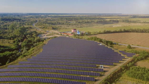 Vista panorámica de un campo agrícola