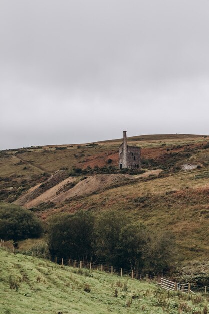 Vista panorámica del campo contra el cielo