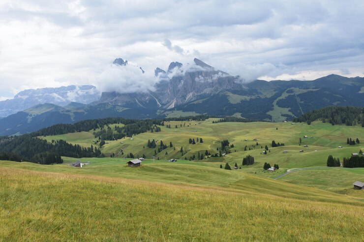 Foto vista panorámica del campo contra el cielo