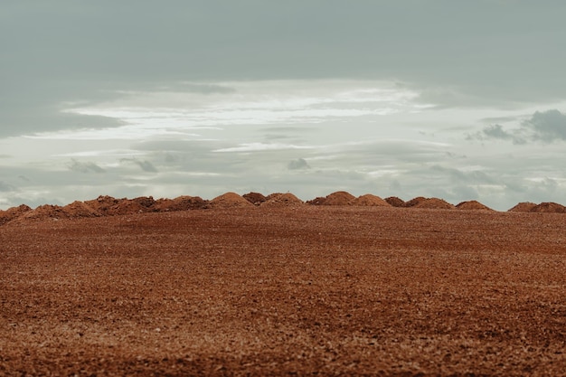 Foto vista panorámica del campo contra el cielo